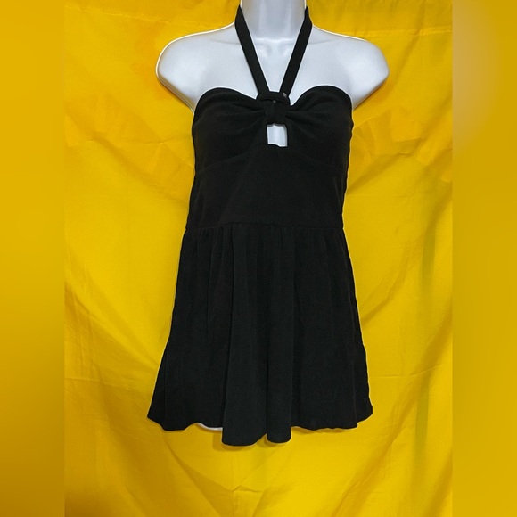 Women's Towel Terry Romper - Wild Fable Black M #M947 - Picture 2 of 13